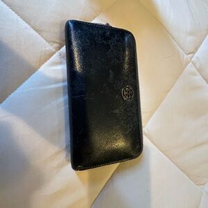Black Leather Phone Wallet